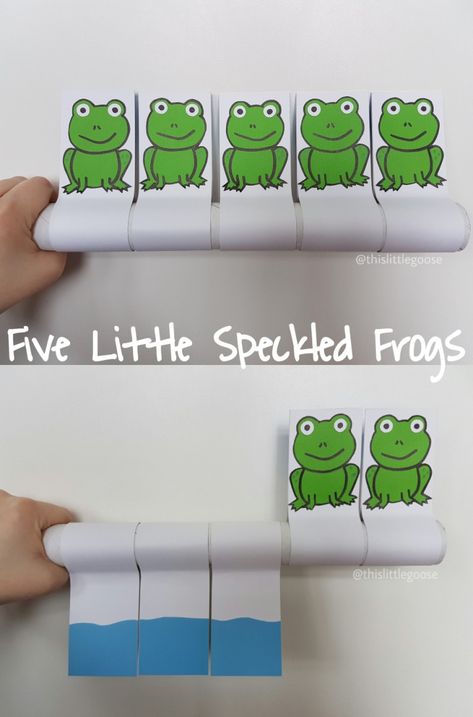 5 Speckled Frogs, Five Little Speckled Frogs, 5 Little Speckled Frogs, Rainforest Activities, Speckled Frogs, Frog Activities, Frog Theme, Nursery Rhymes Songs, Frog Crafts