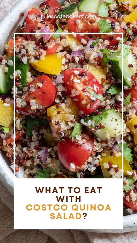 What to Eat With Costco Quinoa Salad for a Healthy Summer Dinner Costco Quinoa Salad, Costco Meals, Zesty Sauce, Green Eating, Future Kitchen, Refreshing Salad, My Bff, Balanced Meals, Salad Side Dishes