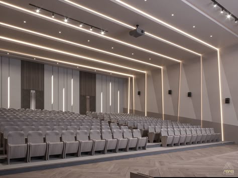 Modern Auditorium Design Interiors, Lecture Hall Design, Wood Sound Diffuser, Architecture College, Auditorium Architecture, Ballroom Design, Meeting Hall, Auditorium Design, Sound Diffuser