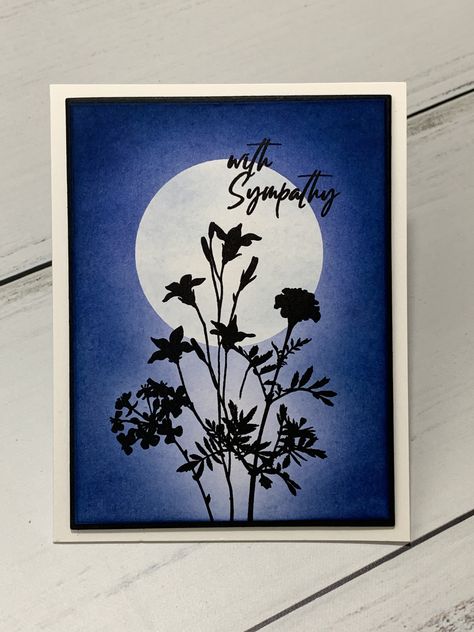 Stampin Up Sympathy Cards, With Sympathy, Sympathy Cards Handmade, Silhouette Cards, Gina K, Spring Cards, Stamping Up Cards, Card Sketches, Card Layout