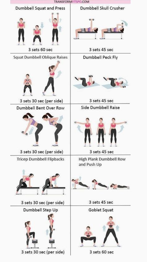 Full Body Workout Dumbell Exercises Full Body Strength Training, Gym Workout Plan For Women Dumbell, Lower Body Strength Workout Dumbbell, Strength Training At Home Dumbbell Exercises, Gym Workout Sets For Women, Dumbbell Workout Women Beginner, Home Bike Workout, Barbell Workout For Women Core, Gym Dumbell Workout