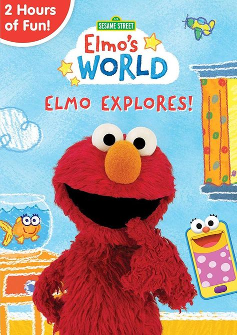 Sesame Street: Elmo's World - Elmo Explores [DVD] [2018] Preschool Prep, Red Monster, Elmo World, Red Light Green Light, Play All Day, Best Buy Store, Tech School, Tot School, Listening Skills