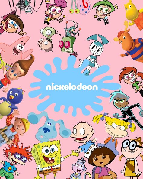 Nickelodeon 2000s, Collage Fanart, Sausage Party Movie, Old Cartoon Network, Poster Collage, Art Collages, 2000s Cartoons, Nickelodeon 90s, Childhood Memories 2000