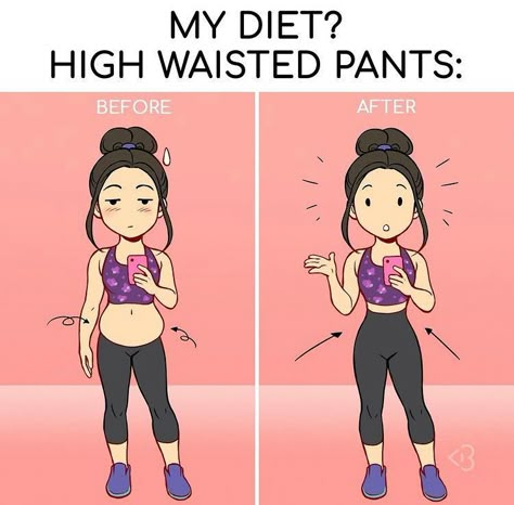 Why are high waisted pants just SO great? They look good on everyone! Who else can relate to this fit girl meme? For more funny memes and cute comics, be sure to hop over to Blogicomics on instagram! 500 Calorie, Girl Struggles, Cassey Ho, Nutrition Sportive, Girl Problems, Stay In Shape, Fitness Trainer, Daily Workout, High Waisted Pants