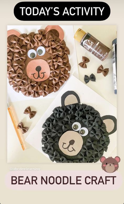 Brown Bear Crafts For Toddlers, Bear Crafts For Toddlers, Bear Crafts For Kids, Animal Masks Craft, Hibernation Preschool Activities, Mothers Day Cards Craft, Teddy Bear Crafts, Bear Craft, December Crafts