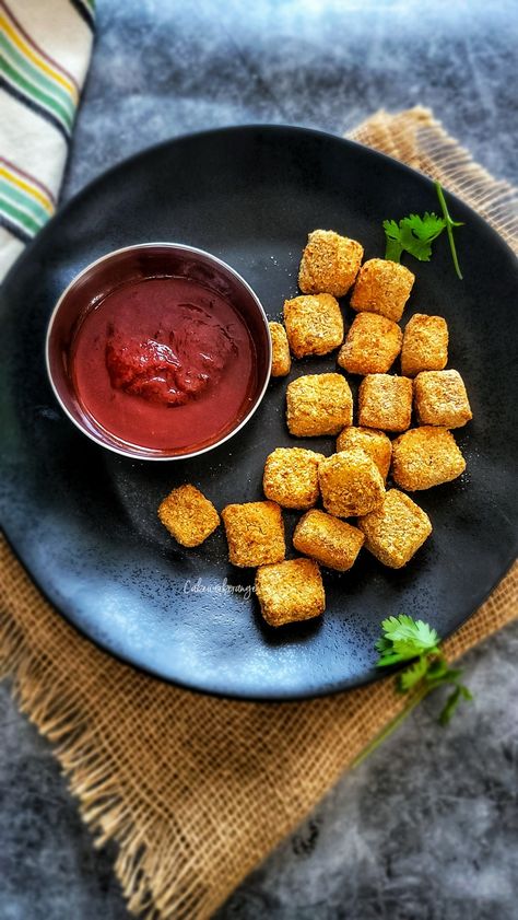 Paneer Popcorn - CakeworkOrange Crispy Paneer, How To Make Paneer, Paneer Cheese, Potato Roll, Fry Bread, Crunchy Snack, Chaat Masala, Cheese Ball, Other Recipes