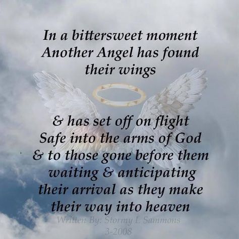 In a bittersweet moment another angel has found their wings and has set off on flight, safe into the arms of God and to those gone before them, waiting and anticipating their arrival as they make their way into heaven. Letter To My Mom, Sympathy Quotes, Angel Quotes, Heaven Quotes, Sorry For Your Loss, Angels In Heaven, Best Friend Quotes, Healing Quotes, An Angel