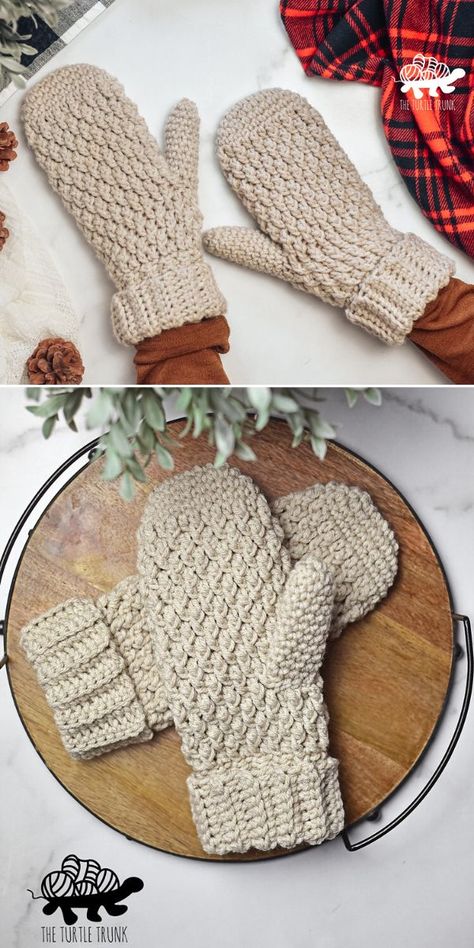 The Best Crochet Mitten Pattern Ideas [Free Crochet Patterns!] Crochet Baby Mittens, Crochet Mitts, Crochet Mittens Free Pattern, Crochet Pour Halloween, Crochet Mittens Pattern, Crochet Gloves Pattern, Gloves Pattern, Colorful Crochet, Crochet Fingerless Gloves