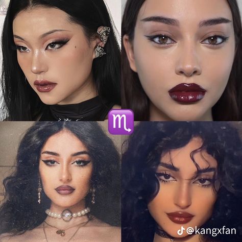 Scorpio Makeup Zodiac, Scorpio Venus Makeup, Aquarius Rising Makeup, Scorpio Rising Makeup, Venus Makeup, Scorpio Makeup, Venus Scorpio, Scorpions Zodiac, Scorpio Girl