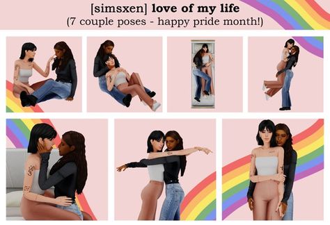 Love of my life - 7 couple poses | Patreon Sims 4 Poses, Sims 4 Cc Finds, Couple Poses, Sims 4 Clothing, Sims Mods, Sims 4 Custom Content, Sims 4 Mods, Sims 2, Sims Cc