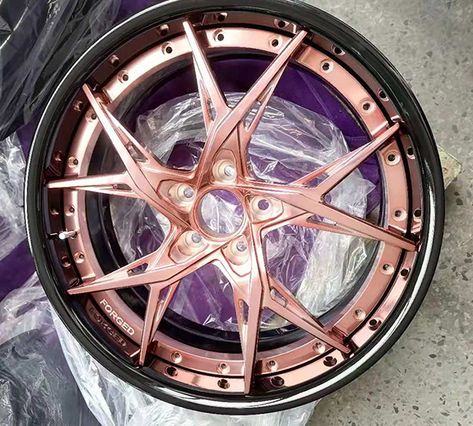 Rose gold forged wheels 18 19 20 21 22 24 inch, new rose gold wheels for sale, custom rose gold and black rims for 2014 BMW 750Li, oem black and rose gold rims for bmw 2015 Rose Gold Car Interior, Rose Gold Car Accessories, Cool Rims For Cars, Cool Rims, Rose Gold Jeep, Rose Gold Wheels, Heart Rims, Black And Gold Car, Rose Gold Car