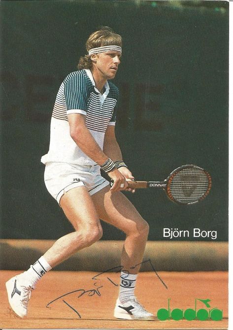 Tennis Ads, 70s Sportswear, Tennis Photos, 70s Men, Bjorn Borg, Tennis Style, Vintage Tennis, Mens Tennis, Retro Sport