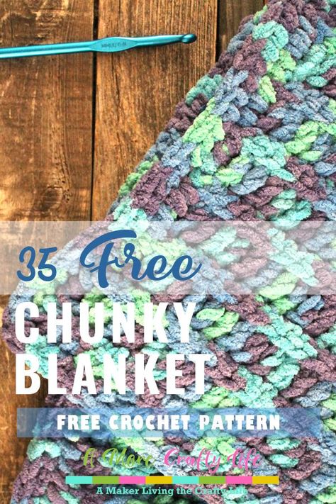 35 Free Chunky Yarn Blanket Patterns to Try | Chunky crochet blanket, Chunky crochet blanket pattern, Crochet throw pattern Crochet Chunky Yarn Blanket Pattern Free, Crochet Afghans Free Patterns Easy, Free Afghan Crochet Patterns Using Bulky Yarn, Bernat Blanket Crochet Blanket Patterns, Easy Crochet Stitches For Chunky Yarn, Bernat Blanket Yarn Patterns Crochet Throw, Yarn Bee Cozy Occasion Blanket Pattern, Free Crochet Patterns Afghans, Blanket Yarn Blanket Patterns