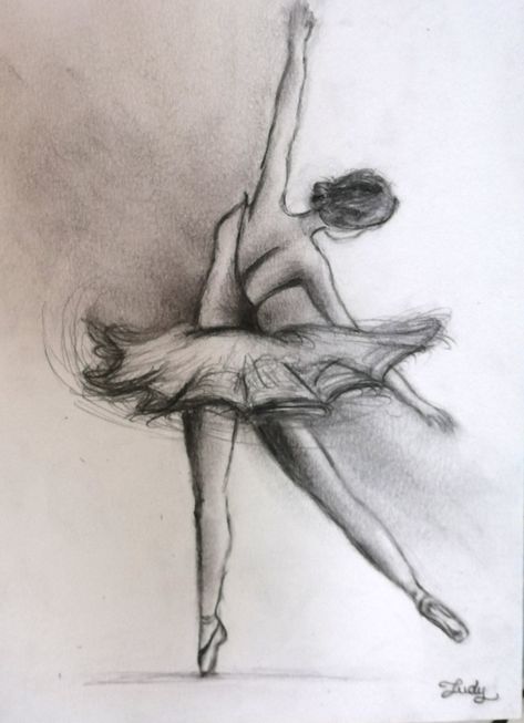 Art Sketches Ballet, Ballerina Drawing Sketches, Angel Sketches Pencil, Drawing Ballerina, Dance Drawings, Ballerina Sketch, متحف فني, Easy Pencil Drawings, Dancer Drawing