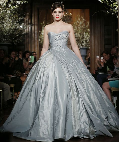 2-new-romona-keveza-wedding-dresses-wedding-gowns-bridal-market-spring-2014-0506 Wedding Dress For Short Bride, Gray Ball Gown, Beauty And The Beast Wedding Dresses, Zac Posen Wedding Dress, Romona Keveza Bridal, Romona Keveza Wedding Dresses, Ersa Atelier, Short Bride, Wedding Dresses Taffeta