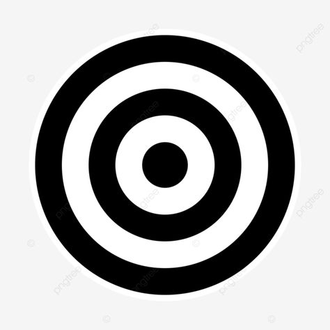 black and white bullseye target icon Bullseye Tattoo, Mission Icon, Target Icon, Target Logo, Bullseye Target, Target Bullseye, Png Transparent Background, Tattoo Stencils, Business Flyer