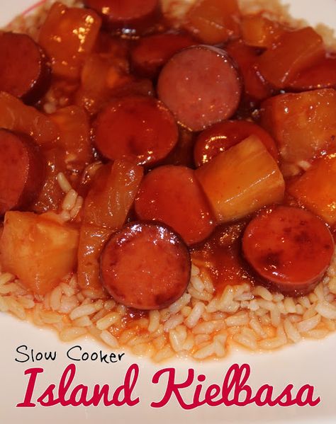 Crockpot Keilbasa Recipes, Sweet And Sour Kielbasa, Kielbasa Crockpot, Turkey Kielbasa, Can Pineapple, Kielbasa Recipes, Kielbasa Sausage, Pineapple Chunks, Pineapple Recipes