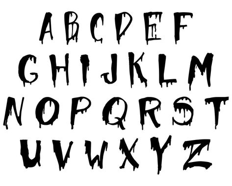 Halloween Alphabet Fonts Spooky Fonts Alphabet Handwritten, Halloween Lettering Alphabet, Spooky Writing Font, Halloween Font Alphabet, Halloween Fonts Alphabet Handwritten, Scary Fonts Alphabet, Spooky Handwriting, Spooky Fonts Alphabet, Mushroom Font