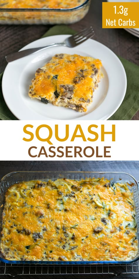 Hamburger Squash Recipes, Hamburger Squash Casserole Recipes, Low Carb Summer Squash Recipes, Squash And Meat Casserole, Italian Squash Casserole, Ground Beef And Squash Casserole, Ground Meat And Squash Recipes, Sausage And Squash Casserole, Squash Casserole With Ground Beef