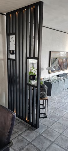 Home Decor Room Dividers Glass Sliding Doors Ideas For Living Room Diy Entryway Divider, House Dividers Living Rooms, Semi Private Room Divider, How To Divide Living Room And Office, Ideas For Separating Rooms, Homemade Room Dividers, Shelves As Room Divider, Modern Wall Divider, Indoor Privacy Wall