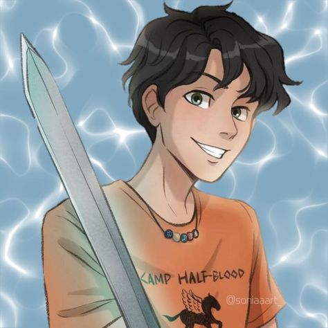 Peter Johnson Percy Jackson Percy Fanart, Percy Jackson Fanart, Percy Jackson Drawings, Rachel Elizabeth Dare, Lightning Thief, Hazel Levesque, Rick Riordan Series, Frank Zhang, Percy And Annabeth