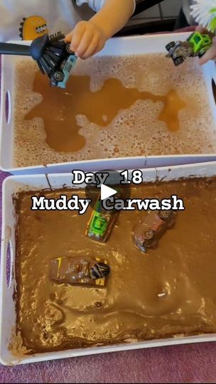 Muddy Puddles Activities, Car Activities, Car Toy, Water Activities, Daily Activities, Car Wash, 2 Cups, Preschool Crafts, 1 Cup