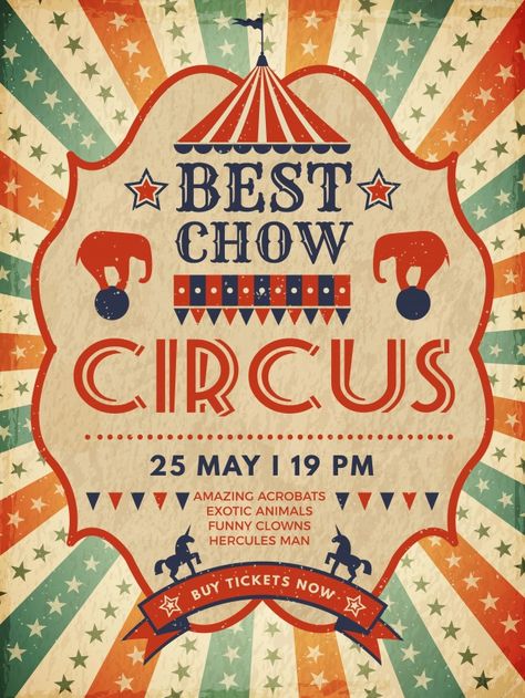 Circus Gala, Carnival Show, Cirque Vintage, Vintage Circus Posters, Circus Design, Circus Show, Carnival Posters, Clowns Funny, Circus Poster