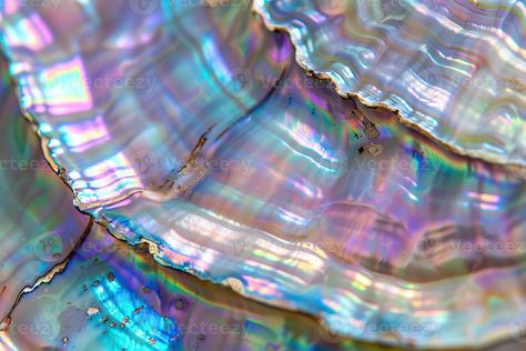 AI generated Iridescent mother of pearl shell texture pattern. Pearl Texture, Mother Of Pearl Color Palette, Shell Texture, Abalone Shell Color Palette, Iridescent Shell, Iridescent Texture, Mother Of Pearl Shell With Pearl Drop, Pearl Aesthetic, Interior Paintings