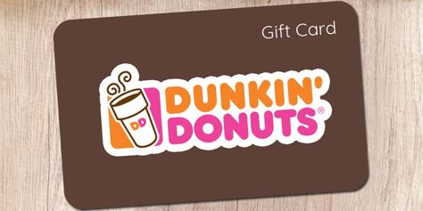 Dunkin Gift Card, Dunkin Dounuts, Dunkin Donuts Gift Card, Donut Gifts, Mother's Day Gift Card, Gift Card Template, Instant Win Games, Sweepstakes Giveaways, Xmas List