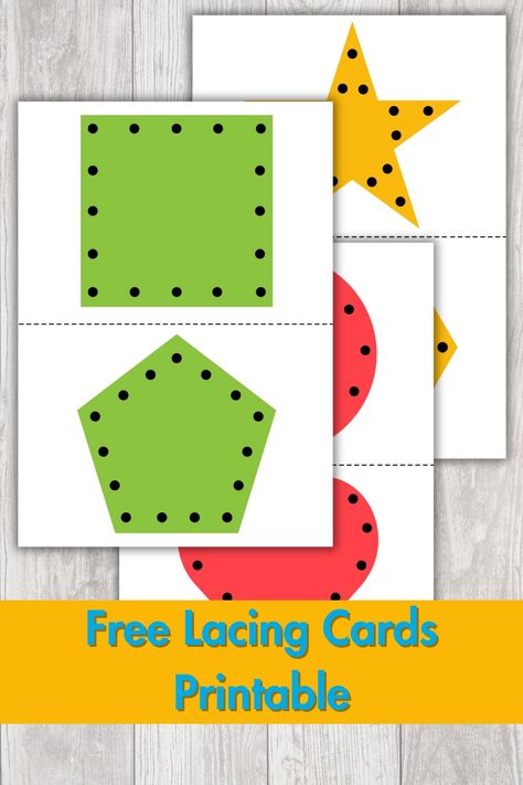 Lacing Card Printables for Free Free Lacing Card Printables, Diy Lacing Activity, Lacing Shapes Free Printable, Fine Motor Shape Activities, Ideas For Card Making, Lacing Activities For Preschoolers, Winter Lacing Cards Printable Free, Fine Motor Task Cards, Manipulative Activities For Preschoolers