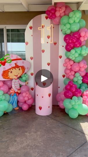 Strawberry Shortcake 🍓 11th Birthday  #luxuryballoons  #strawberry  #strawberryshortcake  #BeberlyHills #firstbirthdayparty #partyideas  #strawberryballoons Padi's Party Supplies | Liliana Benitez | TELL YOUR STORY music by Ikson™ · Paradise Strawberry Shortcake Party Supplies, Strawberry Shortcake Birthday Cake, Story Music, Strawberry Shortcake Birthday, Strawberry Shortcake Party, Balloon Display, Tell Your Story, 11th Birthday, Strawberry Shortcake