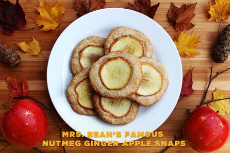 Nutmeg Ginger Apple Snaps, Ginger Apple Snaps, Apple Snap, Fox Food, Fox Images, Apple Cookies, Chef's Kitchen, Fantastic Mr Fox, Ginger Snap