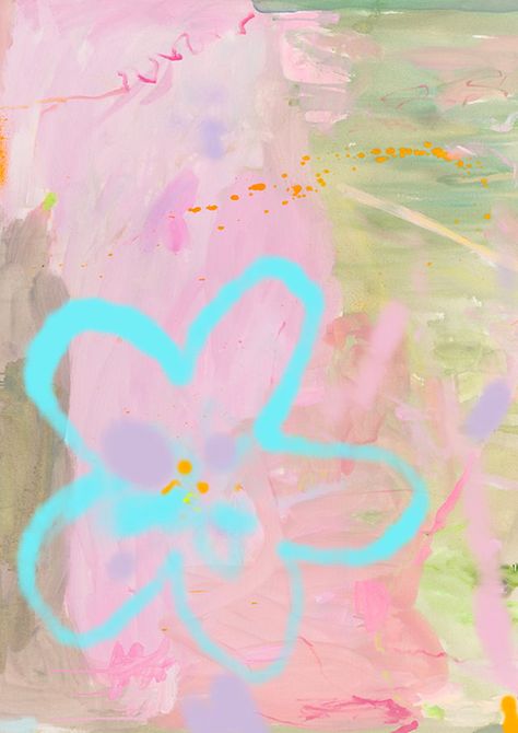 love Shack by Kate eliza Abstract Art Inspiration, Colorful Abstract Art, Summer Inspo, Art Collage Wall, Pink Art, Bedroom Art, Ipad Wallpaper, Abstract Flowers, Art Abstrait