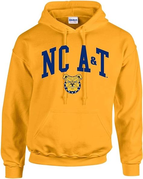 NC A&T Aggie Hoodie College Crewneck Sweatshirts, Warm Sweaters, Branded Sweatshirts, College Outfits, Dye T Shirt, Long Sleeve Sweatshirts, Game Day, Branded T Shirts, Pullover Sweater