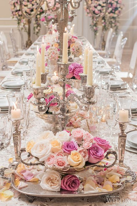 WedLuxe Magazine | Page 13 of 615 | Victorian Wedding Themes, Victorian Party, Victorian Style Wedding, White Wedding Decorations, Pink Wedding Decorations, Pink And White Weddings, Victorian Wedding, Wedding Tablescapes, Marie Antoinette