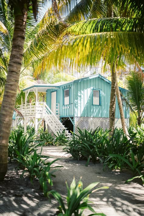 Island Home Aesthetic, Caribbean Homes Exterior, Carribean Architecture, Island House Tropical, Island Home Exterior, Colorful Beach Cottage, Hawaii House Interior, Cabana House, Windows Farmhouse