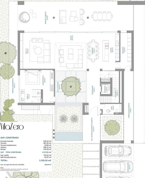 Hotel House Design, Spanish Home Layout, Small Modern Villa Design, Villa Plan Architecture, Luxury Villa Plan, Beach Villa Floor Plan, Layout Villa, Modern Villa Plan, Modern Spanish Villa