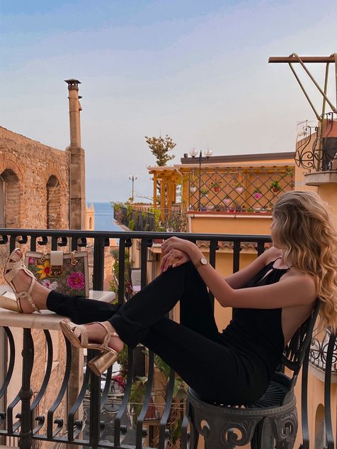 Evenings in beautiful Taormina, Sicily Italian aesthetic Sicily Aesthetic, Mediterranean Vibes, Taormina Sicily, Italian Aesthetic, Euro Summer, Italy Aesthetic, Wildest Dreams, European Summer, Special Places