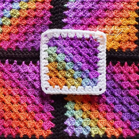 Hooked by Robin - Crochet Corner to Corner C2C Granny Square Corner To Corner Granny Square, C2c Granny Square, Corner Granny Square, Extended Double Crochet, Crochet Corner To Corner, Hooked By Robin, Crochet Granny Stitch, Crochet C2c Pattern, Motifs Granny Square