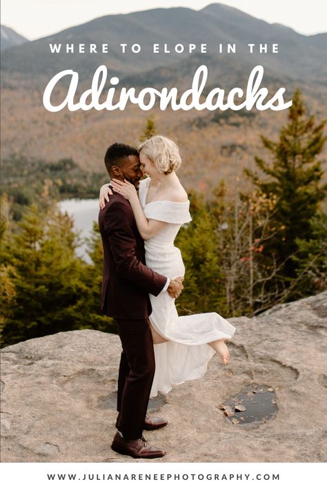 Best places to elope in the Adirondacks | ADK wedding photographer | Adirondack Park elopement ideas | Upstate NY hiking elopements Adirondack Elopement, Mountain Top Elopement, Adirondack Wedding, New York Elopement, Boho Mountain, Adirondacks Wedding, Traditional Rings, Game Wedding, 1980s Music