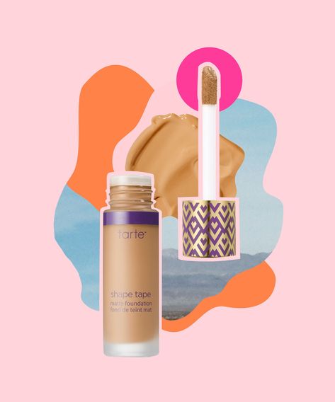 The Best Summer Foundations At Ulta Beauty Summer Foundation, Best Foundation Makeup, Makeup Ideas Natural, Diy Jar, Bright Red Lipstick, Shape Tape Concealer, Tarte Shape Tape, Natural Foundation, Best Concealer