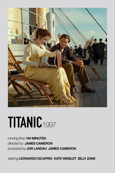 Titanic Polaroid Poster, Aesthetic Titanic, Titanic Movie Poster, Titanic Poster, Minimalist Movie Posters, Poster Polaroid, Movie Poster Room, Titanic 1997, Jack Rose