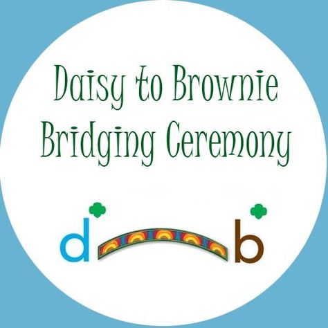 Bridging Ceremony Daisies to Brownies Brownie Bridging Ceremony, Girl Scout Daisy Activities, Girl Scout Meeting Ideas, Bridging Ceremony, Girl Scout Promise, Girl Scout Bridging, Girl Scout Troop Leader, Brownie Scouts, Brownie Girl Scout