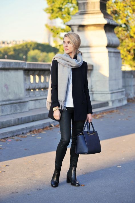 Fall Outfits 2014, Kasia Tusk, Scarf Clothing, Scarf Outfits, Outfits 2014, Scarf Chunky, Fall Apparel, Knit Scarves, Scarf Knit