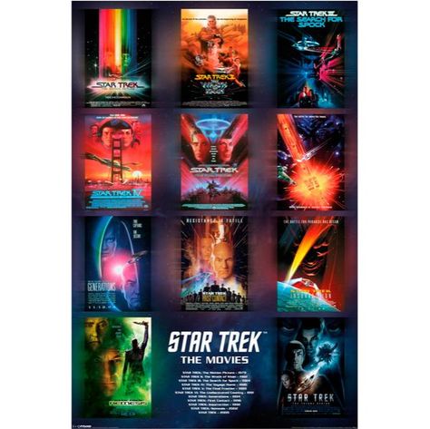 Star Trek movie poster | Star Trek The Movies Poster | GeekAlerts Sport Posters, Star Trek Poster, Star Trek 1, New Star Trek, Star Trek Series, Star Trek Images, Star Trek Characters, Star Trek Art, Star Trek Movies