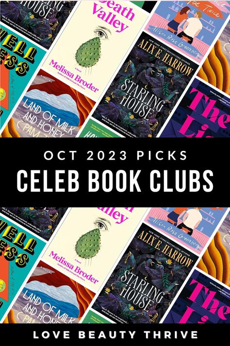 Discover the hottest literary picks for October 2023 with these celebrity book club selections! All the must-read celebrity book club picks are unveiled for you right here. Ready for your fall reading list? Thrillers, fiction, romance, memoirs and more. Reese's Book Club, Oprah's Book Club, Read with Jenna, GMA Book Club, Belletrist Book Club and others. Get ready for spooky vibes! #ReesesBookClub #OprahsBookClub #ReadWithJenna #BookClubs #GMABookClub #FallReadingList #OctoberReads #Belletrist October Book Club, Fall Reading List, Gratitude Book, Reading List Challenge, Celebrity Books, Oprahs Book Club, Amazing Books, Diverse Books, Fall Reading