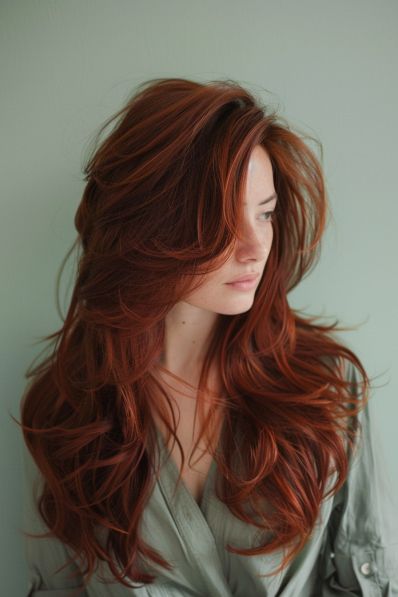 18+ Haircuts For Long Hair To Inspire You Red Hair Long Layers, Long Red Hair With Bangs, Red Hair With Bangs, Long Red Hair, Hair With Bangs, Long Locks, Long Layered Hair, Haircuts For Long Hair, Long Red