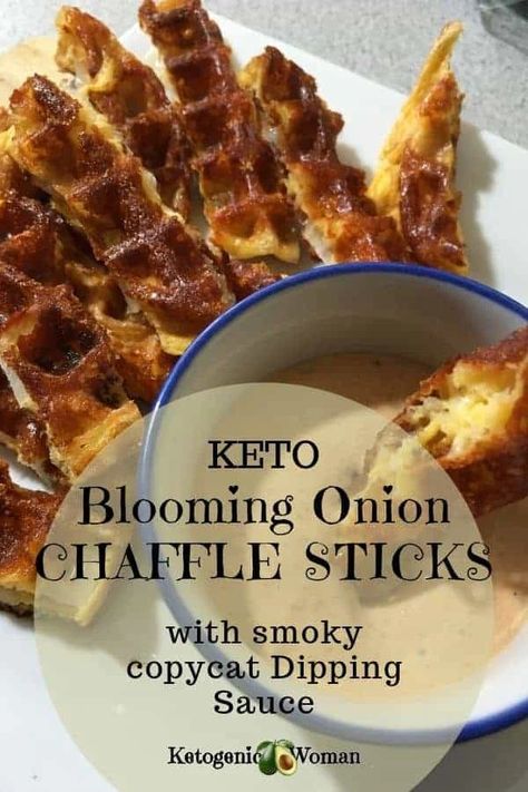 Keto Blooming Onion, Keto Chaffle, Waffle Maker Recipes, Blooming Onion, Keto Desserts, Waffle Recipes, Waffle Maker, Keto Bread, Low Carb Keto Recipes