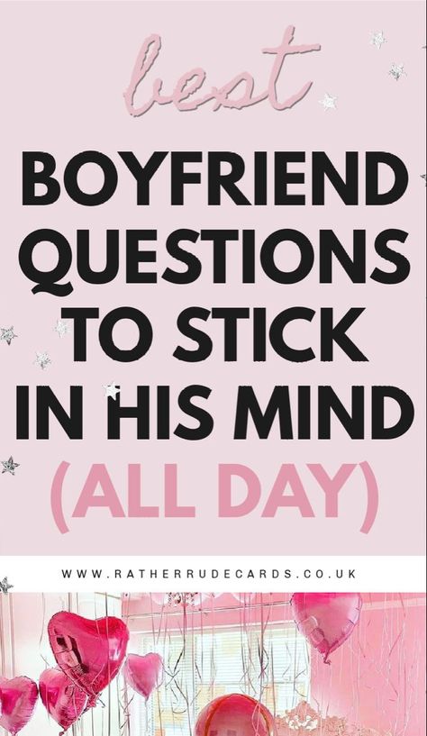 Dirty questions to ask your boyfriend or husband questions ideas💕#LoveStory #RomanticEncounters #HeartfeltConnections #DateNightIdeas #SoulmateSearch #FlirtyFridays #CandlelitDinners #StarryEyedMoments #LoveQuotes #DreamyDates #WhisperedPromises #AmourAdventures Relationship Question For Him, Psychological Questions To Ask Boyfriend, Truth Or Dare Questions For Long Distance Relationship, How To Spice Your Relationship, Long Distance Relationship Questions For Him, Questions To Ask Long Distance Boyfriend, Questions To Turn Him On, Turn On Questions For Him, Ideas To Spice Up Your Relationship