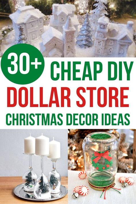 Discover the top 30 DIY Dollar Store Christmas crafts for 2023! Create budget-friendly and stunning DIY decorations for your home. From easy wreaths for outdoor to charming snow globes and Xmas centerpieces, find the perfect crafts to make your holiday season extra special. Crafts For 2023, Christmas Decorations Diy For Kids, Store Christmas Decor, Store Christmas Decorations, Diy Christmas Decorations Dollar Store, Dollar Store Christmas Decor, Dollar Store Christmas Decorations, Xmas Centerpieces, Dollar Store Christmas Crafts